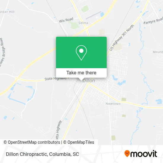 Dillon Chiropractic map