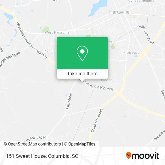 151 Sweet House map