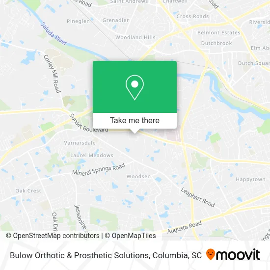 Bulow Orthotic & Prosthetic Solutions map