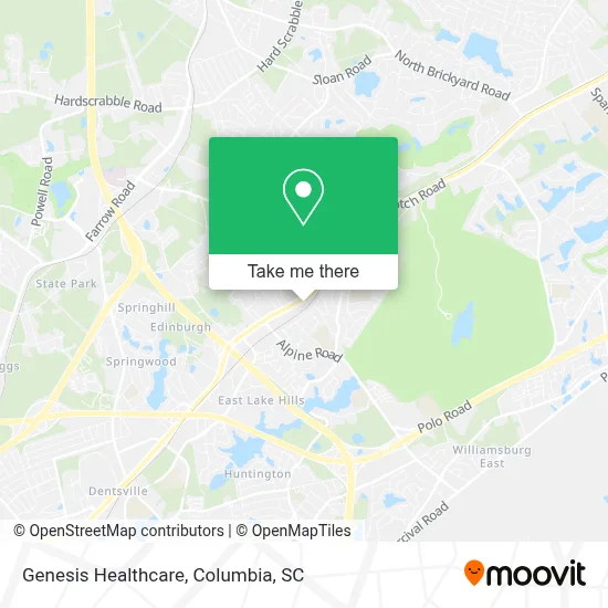 Genesis Healthcare map