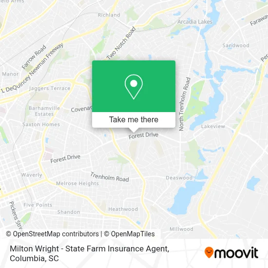 Milton Wright - State Farm Insurance Agent map