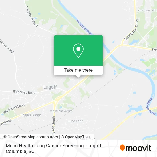 Musc Health Lung Cancer Screening - Lugoff map