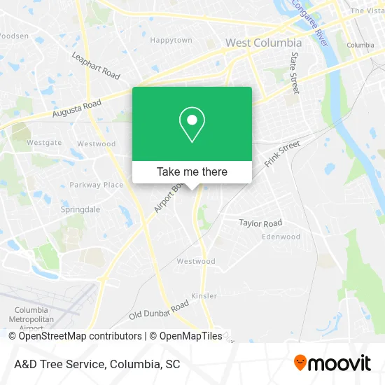 A&D Tree Service map