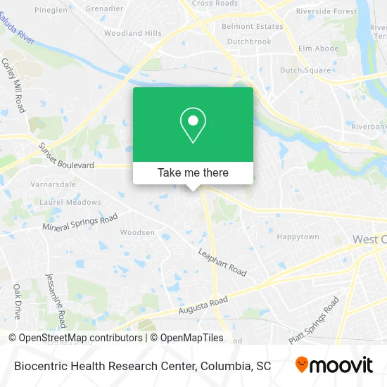 Biocentric Health Research Center map