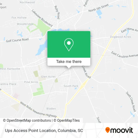 Ups Access Point Location map