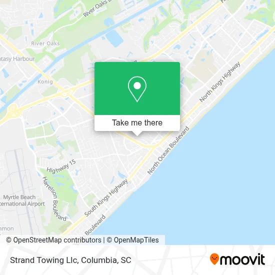 Strand Towing Llc map