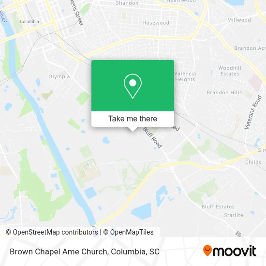 Brown Chapel Ame Church map