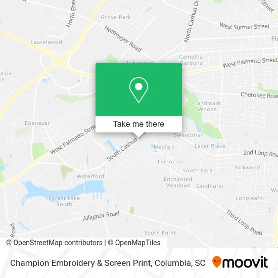 Champion Embroidery & Screen Print map