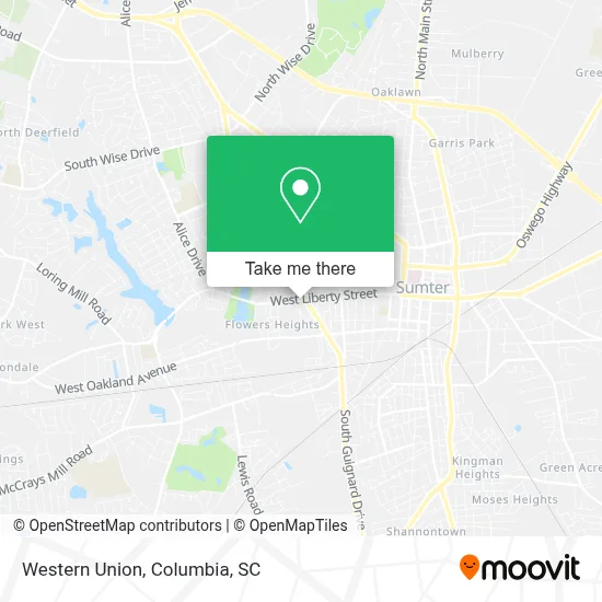 Western Union map