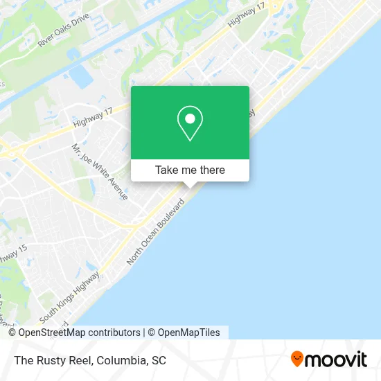 The Rusty Reel map