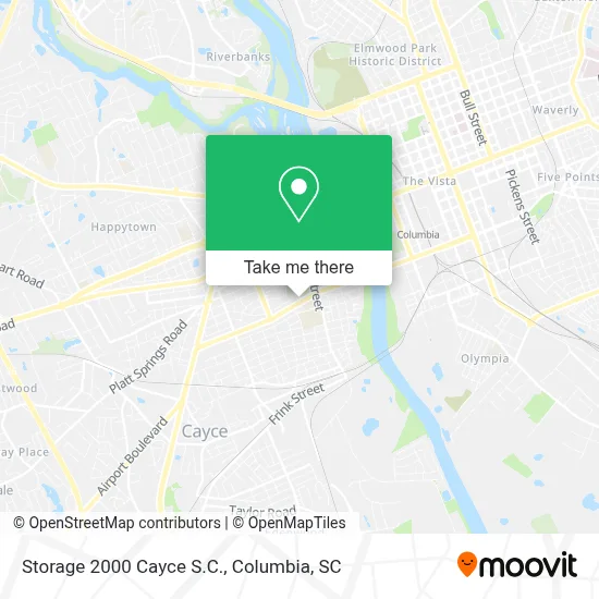Storage 2000 Cayce S.C. map