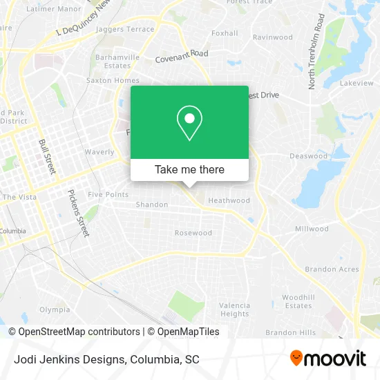 Jodi Jenkins Designs map