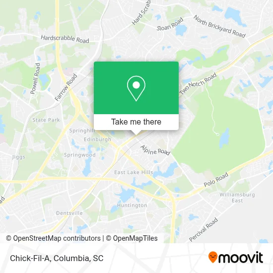 Chick-Fil-A map