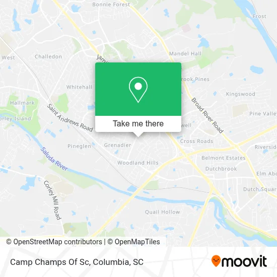 Camp Champs Of Sc map