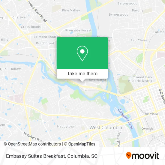 Embassy Suites Breakfast map