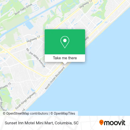 Sunset Inn Motel Mini Mart map