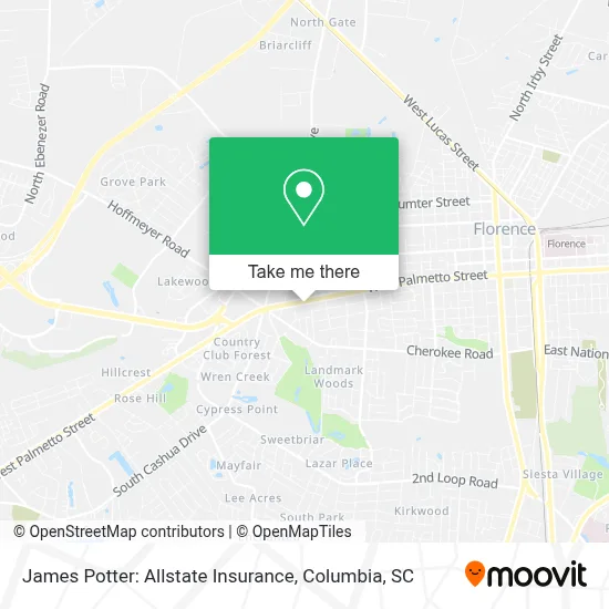 James Potter: Allstate Insurance map