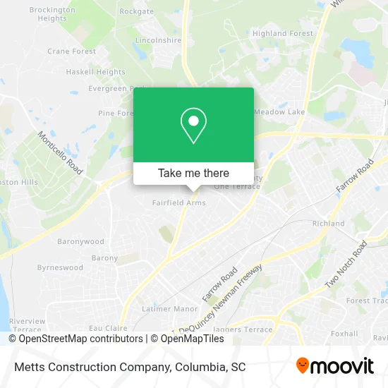 Metts Construction Company map