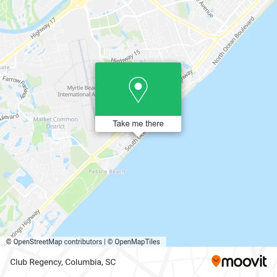 Club Regency map