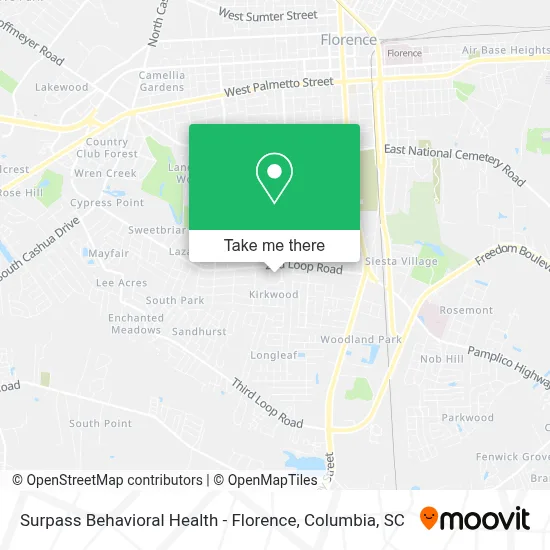 Surpass Behavioral Health - Florence map