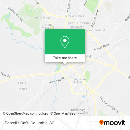 Parzell's Cafe map