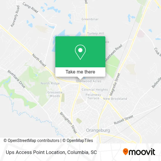Ups Access Point Location map