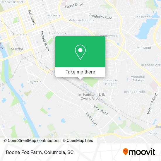 Boone Fox Farm map