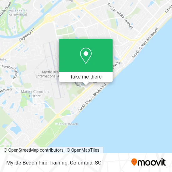 Myrtle Beach Fire Training map