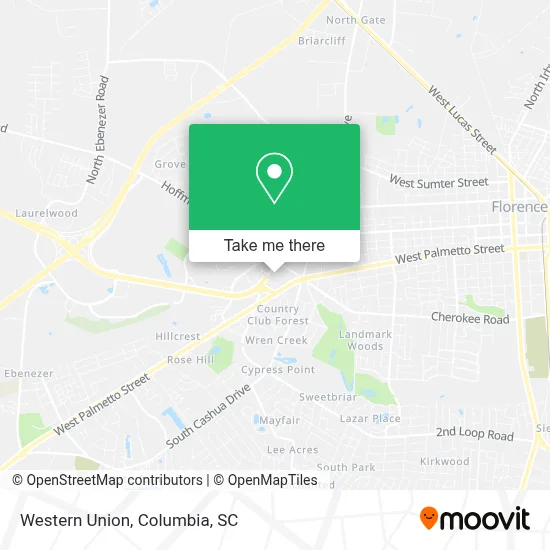 Western Union map