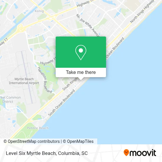 Level Six Myrtle Beach map