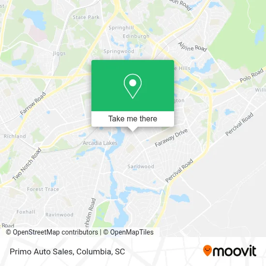 Primo Auto Sales map