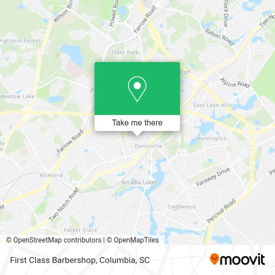First Class Barbershop map