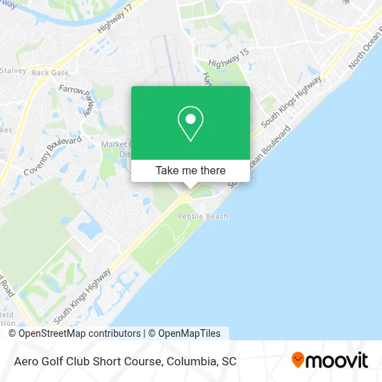 Aero Golf Club Short Course map