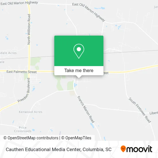 Cauthen Educational Media Center map