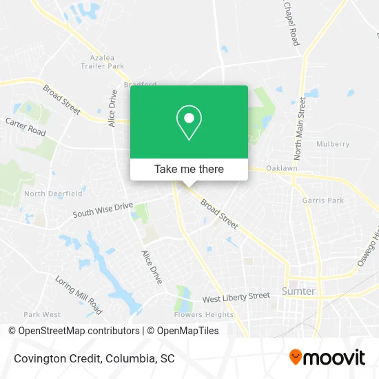 Covington Credit map