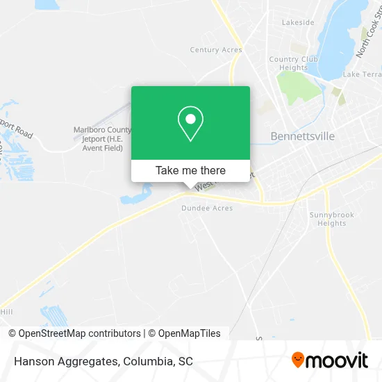 Hanson Aggregates map