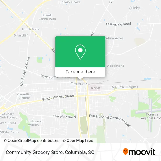 Community Grocery Store map