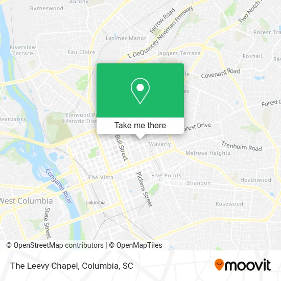 The Leevy Chapel map