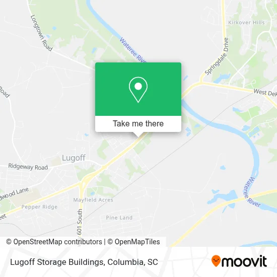 Lugoff Storage Buildings map