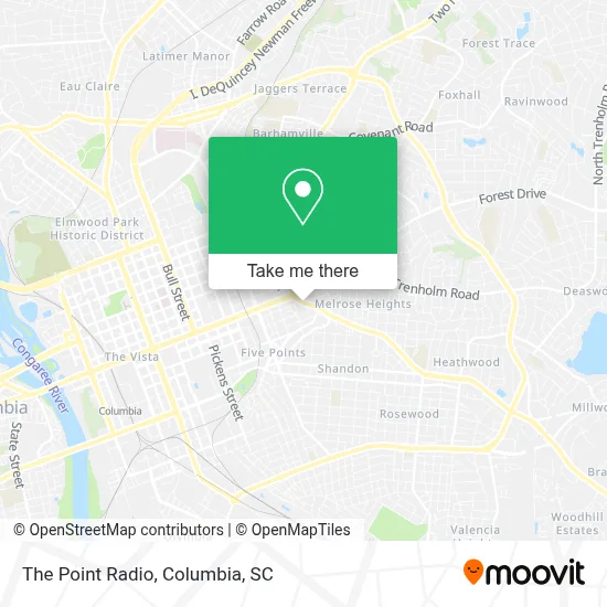 The Point Radio map