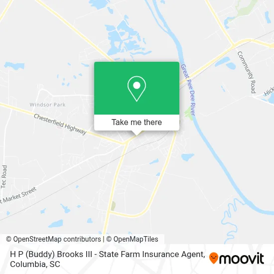 H P (Buddy) Brooks III - State Farm Insurance Agent map