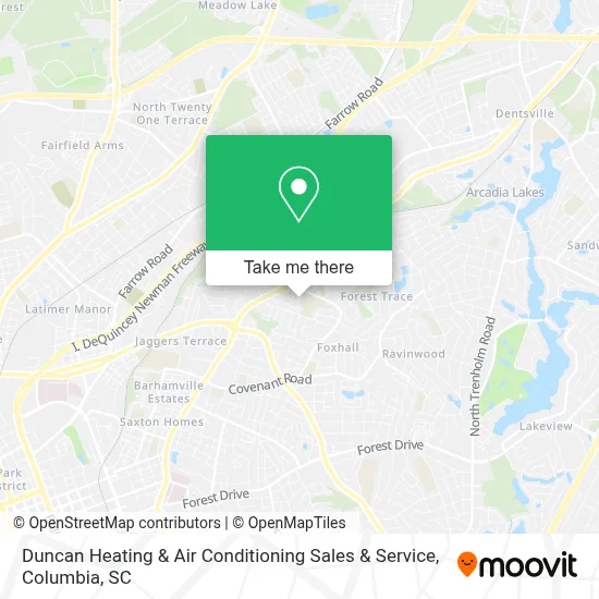Duncan Heating & Air Conditioning Sales & Service map