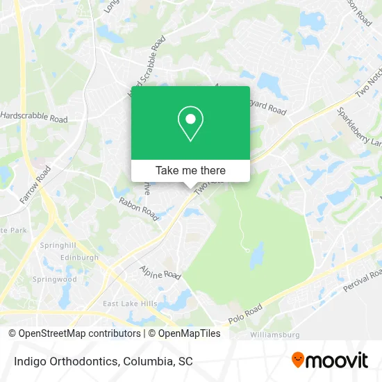 Indigo Orthodontics map