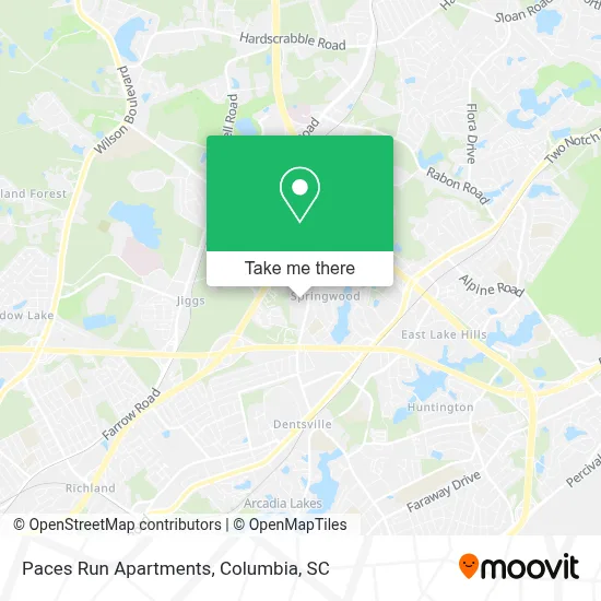 Paces Run Apartments map