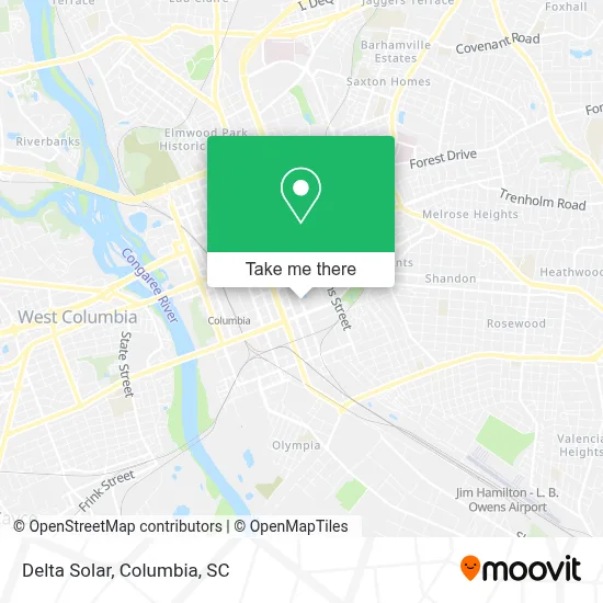 Delta Solar map