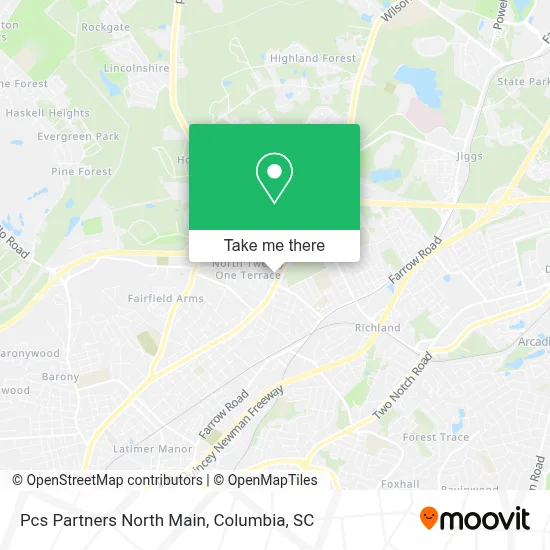 Pcs Partners North Main map