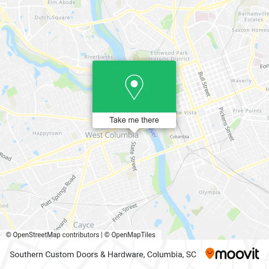 Southern Custom Doors & Hardware map