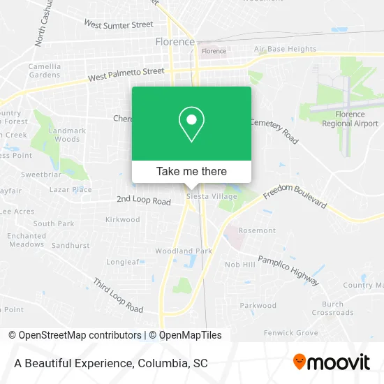 A Beautiful Experience map