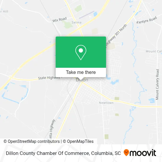 Dillon County Chamber Of Commerce map
