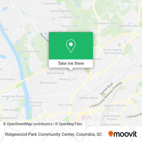 Ridgewood Park Community Center map